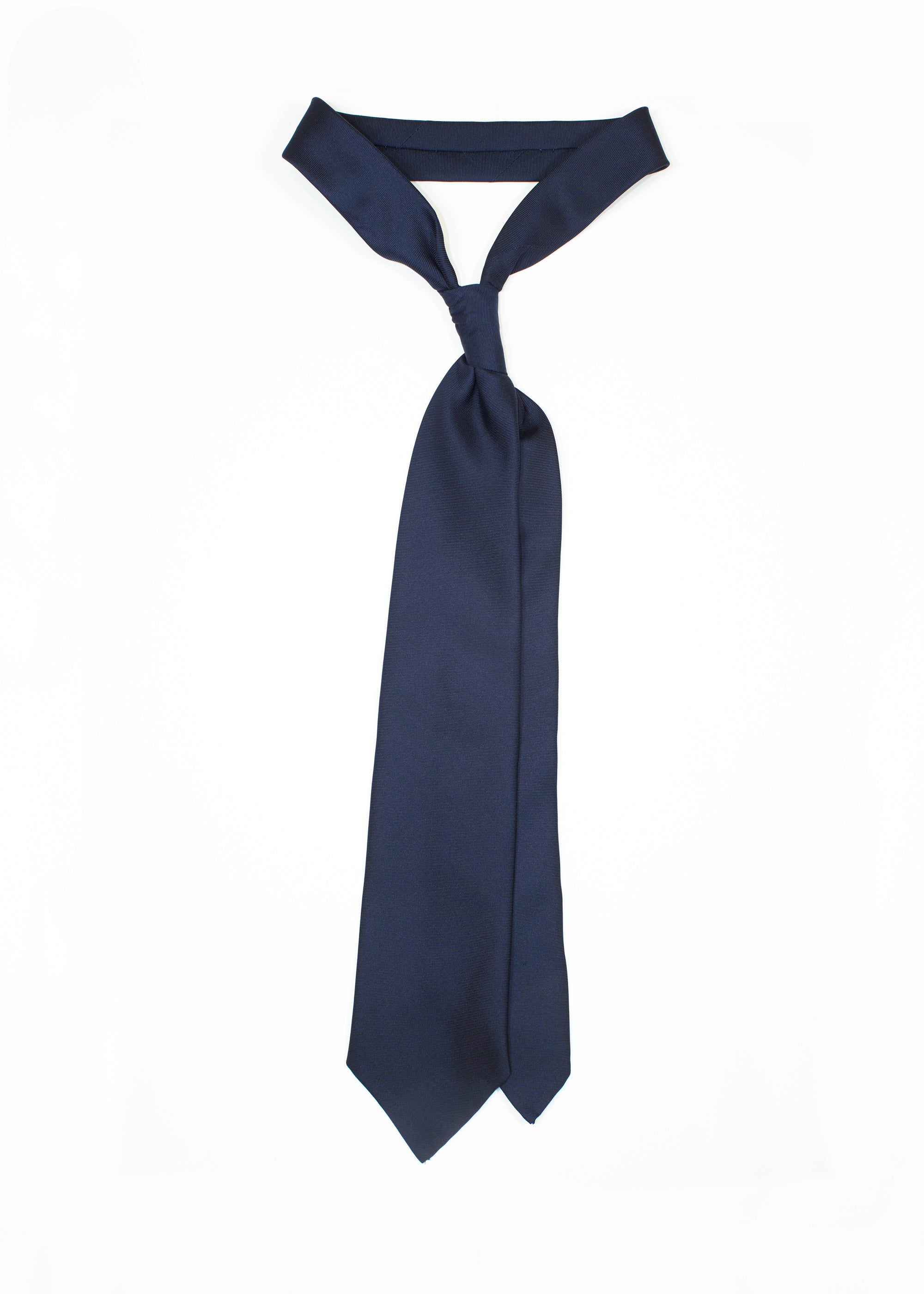 3-Fold Untipped Blue Tie